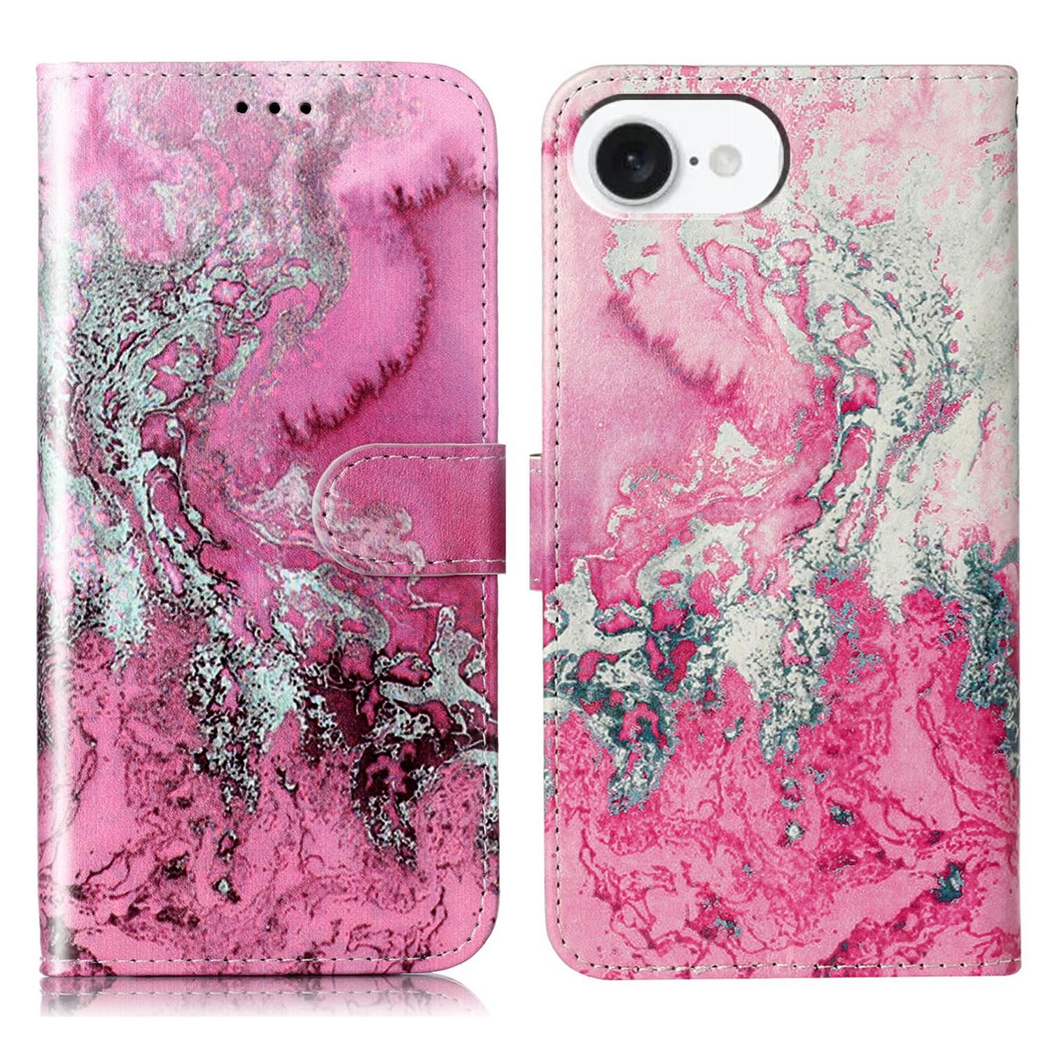 For iPhone 16e Marble Painted Wallet Stand Case Folio Leather Cover with Flip Design Pink Seawater Marble
For iPhone 16e Marble Painted Wallet Stand Case Folio Leather Cover with Flip Design Pink Seawater Marble
