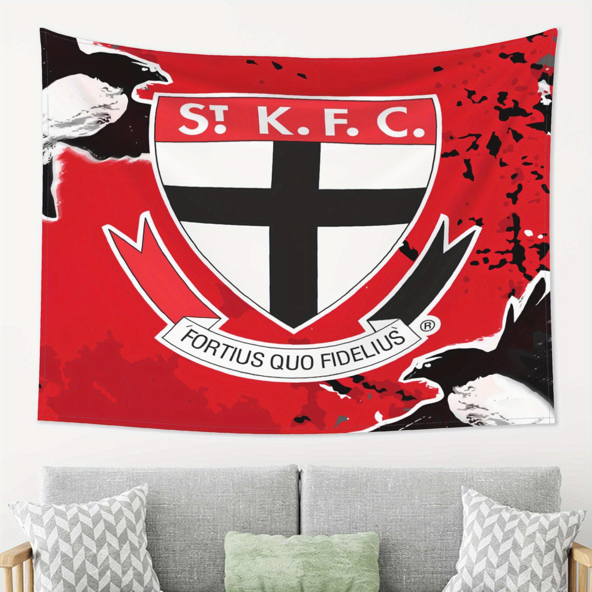 St Kilda Football Club Themed Peach Skin Rug Vibrant Red Black Design with Cross Wings Emblem Artistic Home Decoration 74x94cm(29x37in)
St Kilda Football Club Themed Peach Skin Rug Vibrant Red Black Design with Cross Wings Emblem Artistic Home Decoration 74x94cm(29x37in)