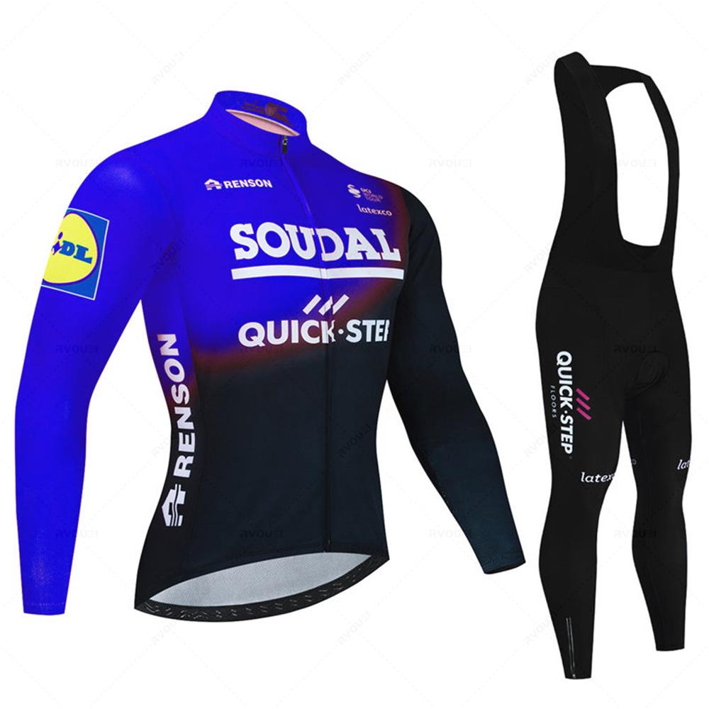 Soudal Quick Step Осенняя велосипедная одежда Джерси с длинным рукавом Велосипедная униформа Велосипедный комплект Одежда Maillot Ropa Ciclismo Wear Hombre
Soudal Quick Step Осенняя велосипедная одежда Джерси с длинным рукавом Велосипедная униформа Велосипедный комплект Одежда Maillot Ropa Ciclismo Wear Hombre