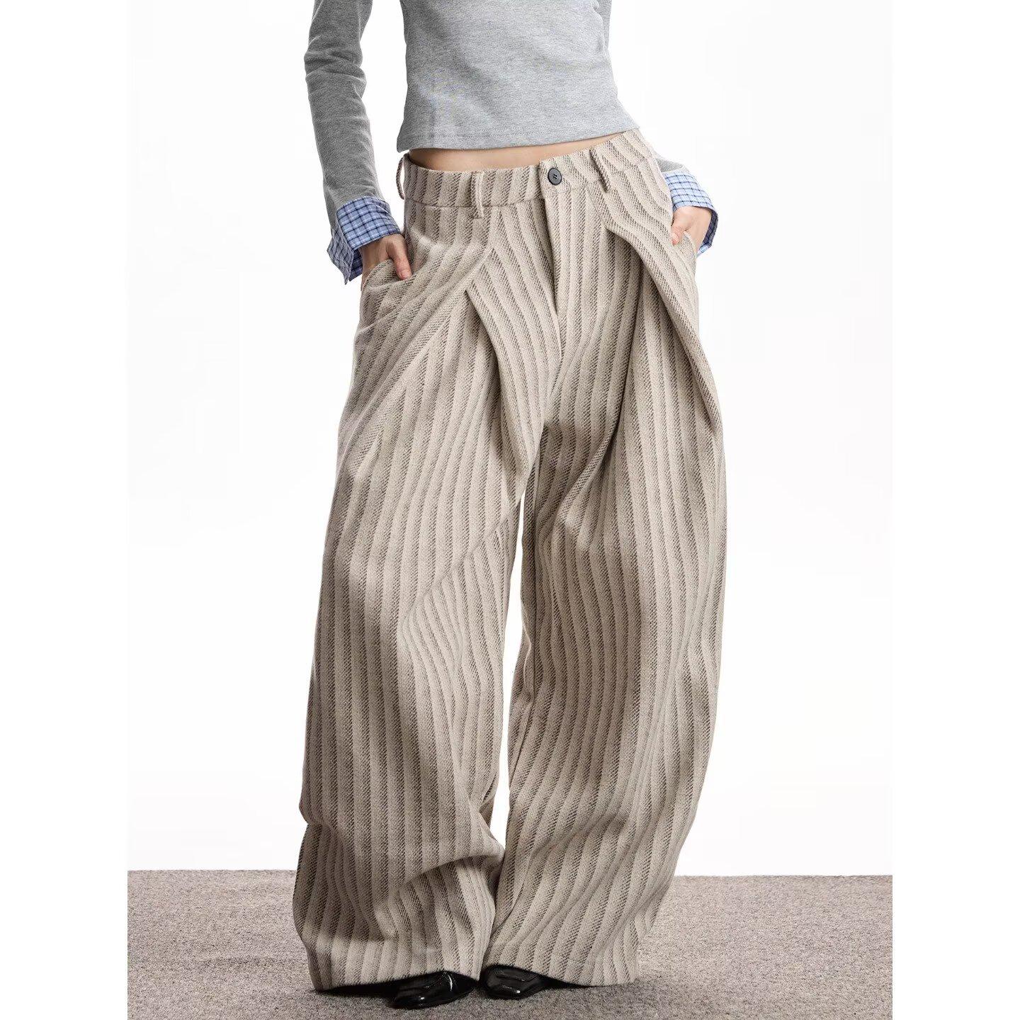 Harajuku Trendy Japanese Striped Wool Pleated Casual Pants 2XL
Harajuku Trendy Japanese Striped Wool Pleated Casual Pants 2XL