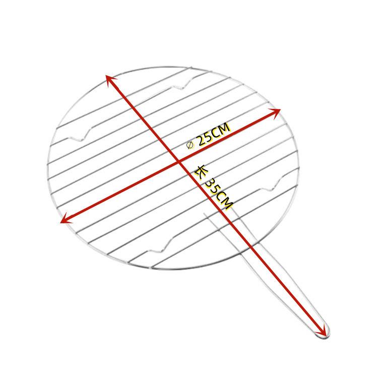 Круглая сетка для барбекю из нержавеющей стали с ручкой для кемпинга на открытом воздухе, жареная рыба и мясо, утолщенная с ручкой для барбекю
Круглая сетка для барбекю из нержавеющей стали с ручкой для кемпинга на открытом воздухе, жареная рыба и мясо, утолщенная с ручкой для барбекю
