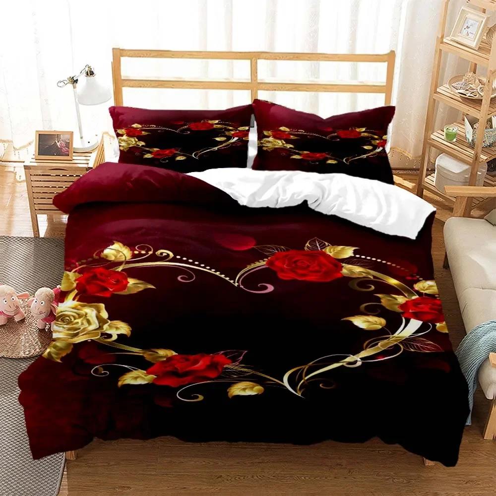 Gold foil rose fashion print bedding set Quilt Cover Pillow Cover bedding set luxury Queen bedding set Customized 135x200cm
Gold foil rose fashion print bedding set Quilt Cover Pillow Cover bedding set luxury Queen bedding set Customized 135x200cm