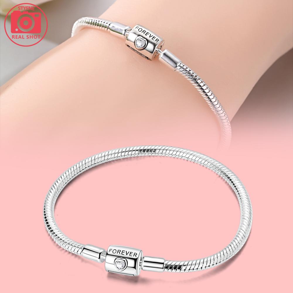 925 Silver Forever Love Heart Zircon Bead Bracelet Butterfly Women Snake Chain Bracelet Valentine s Day Gift Jewelry 20cm
925 Silver Forever Love Heart Zircon Bead Bracelet Butterfly Women Snake Chain Bracelet Valentine s Day Gift Jewelry 20cm