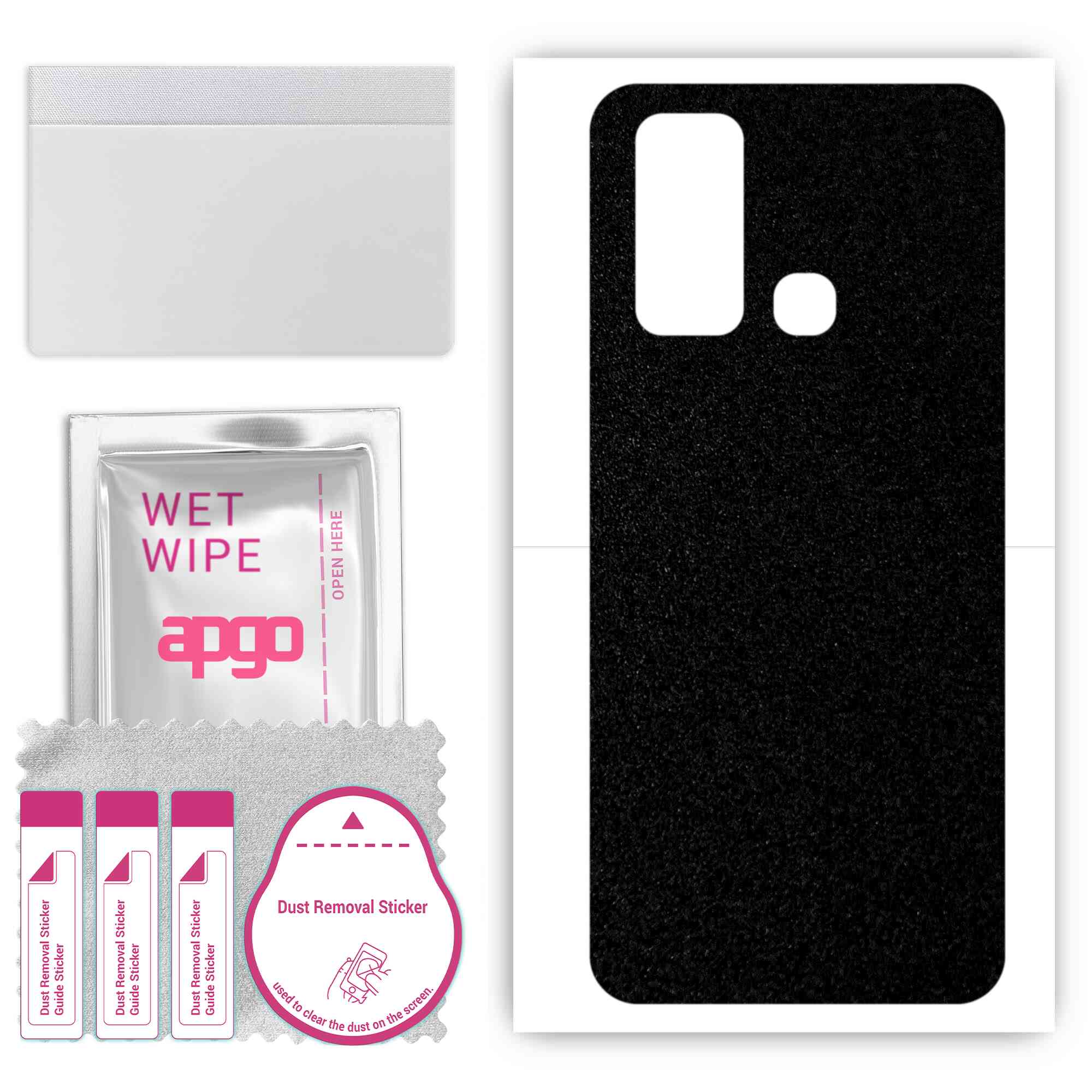 apgo Protective Skin Sticker for the back compatible with vivo Y50, Wrap Film, Foil, Vinyl - Pattern Matte Black
apgo Protective Skin Sticker for the back compatible with vivo Y50, Wrap Film, Foil, Vinyl - Pattern Matte Black