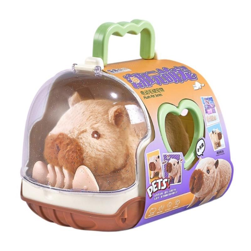 Interactive Capybara Animal Dolls Electric Pet Toy with Simulation Sound Lovely Walking Plush Toy for Boys and Girls коричневый
Interactive Capybara Animal Dolls Electric Pet Toy with Simulation Sound Lovely Walking Plush Toy for Boys and Girls коричневый