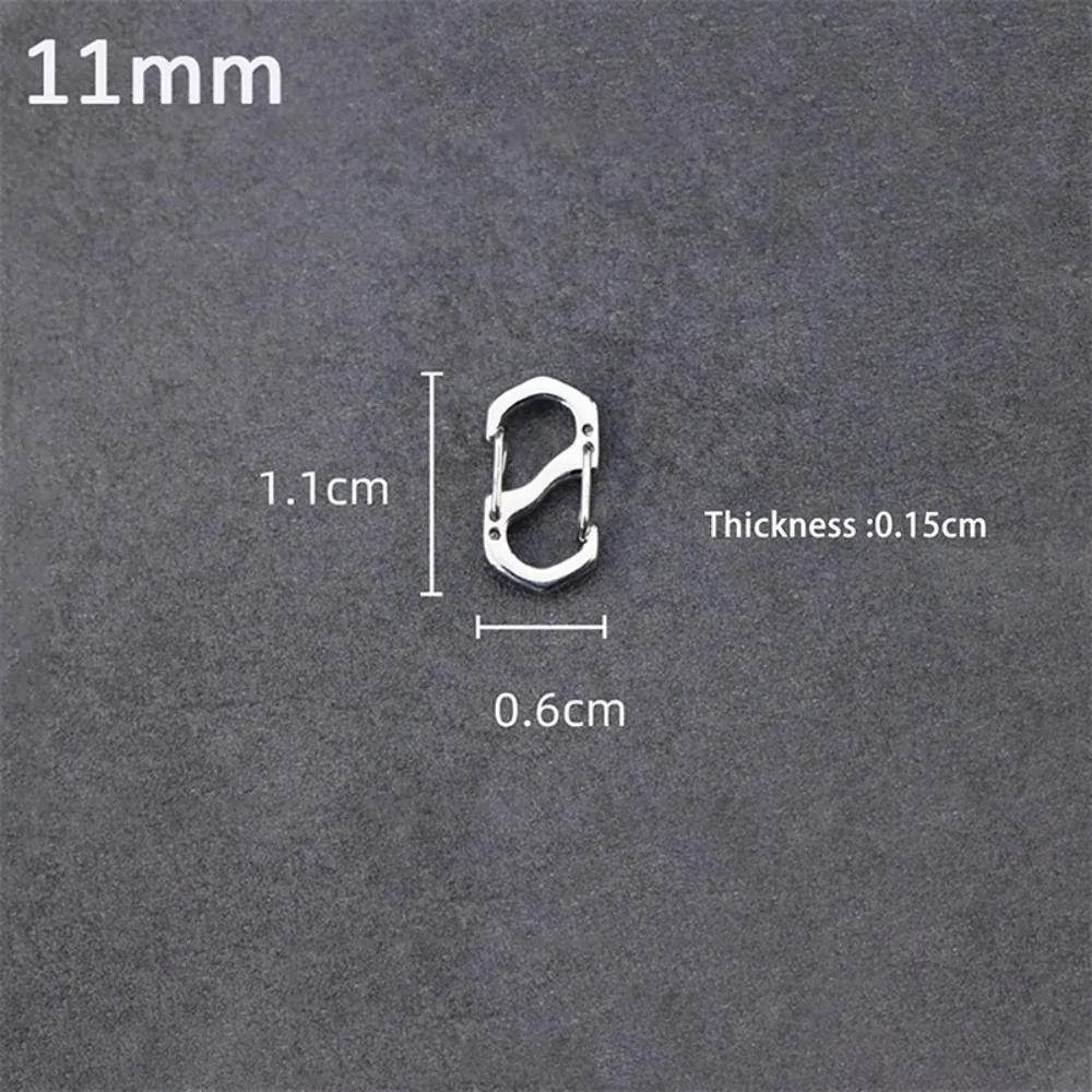 With Lock Silver Necklace Clasps Jewelry Accessories 10PCS Stainless Steel Backpack Buckle S Type Handmade Carabiner
With Lock Silver Necklace Clasps Jewelry Accessories 10PCS Stainless Steel Backpack Buckle S Type Handmade Carabiner