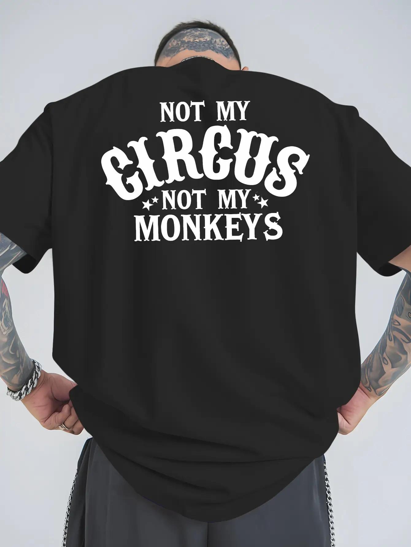 Men s Women Not my circus not my monkeys T Shirt Cotton Tee Streetwear Oversize Summer Fashion Loose Top Short Sleeve Breathable S разноцветный
Men s Women Not my circus not my monkeys T Shirt Cotton Tee Streetwear Oversize Summer Fashion Loose Top Short Sleeve Breathable S разноцветный