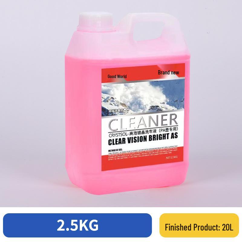 High Foam Crystal Coating Car Wash Liquid - Anti-Aging Polish & Wax Cleaner 2.5kg
High Foam Crystal Coating Car Wash Liquid - Anti-Aging Polish & Wax Cleaner 2.5kg