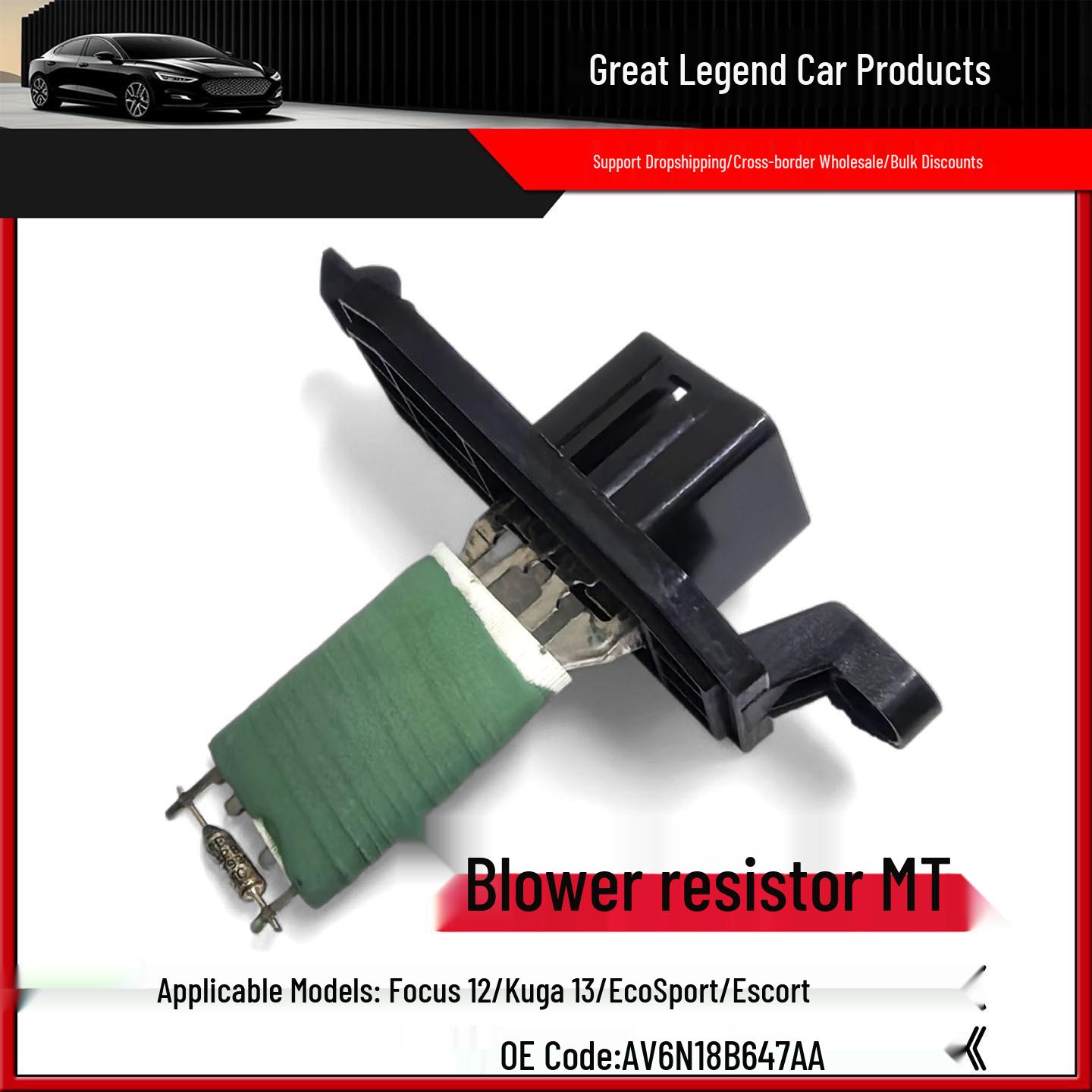 AV6N18B647AA Blower Motor Resistor for 12 Ford Focus, Fusion, Kuga, and Windstar Models with Manual Transmission Chen Hui
AV6N18B647AA Blower Motor Resistor for 12 Ford Focus, Fusion, Kuga, and Windstar Models with Manual Transmission Chen Hui