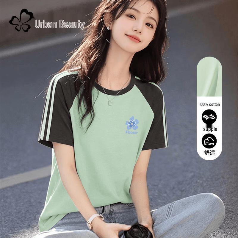 Dushi Liren Women s Floral Print Raglan Sleeve Cotton T-Shirt M
Dushi Liren Women s Floral Print Raglan Sleeve Cotton T-Shirt M