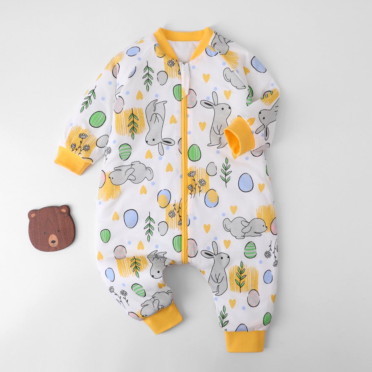 Дитячий спальний мішок на чотири сезони: Комбінезон з розрізом на ніжках проти пінання для осені та зими 110
Дитячий спальний мішок на чотири сезони: Комбінезон з розрізом на ніжках проти пінання для осені та зими 110