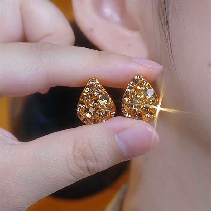Brown Pockets Ear Clip New Arrival Earrings Female Elegant Drop-Shaped Crystal Zircon Earrings Stylish All-Match Simple Earrings Curry
Brown Pockets Ear Clip New Arrival Earrings Female Elegant Drop-Shaped Crystal Zircon Earrings Stylish All-Match Simple Earrings Curry
