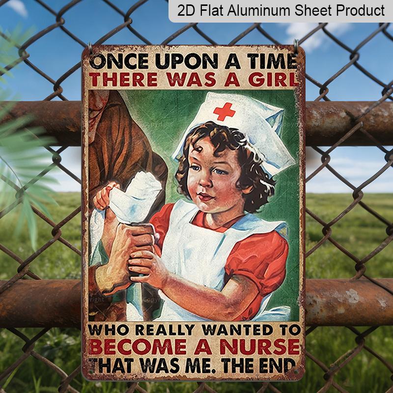 2D Flat 1pc Vintage Nurse-Themed Aluminum Sign - Retro style Metal Wall Decor with Red Cross Nurse, Weatherpro of Material & Pre-Drilled Holes - 8x12 20*30cm
2D Flat 1pc Vintage Nurse-Themed Aluminum Sign - Retro style Metal Wall Decor with Red Cross Nurse, Weatherpro of Material & Pre-Drilled Holes - 8x12 20*30cm
