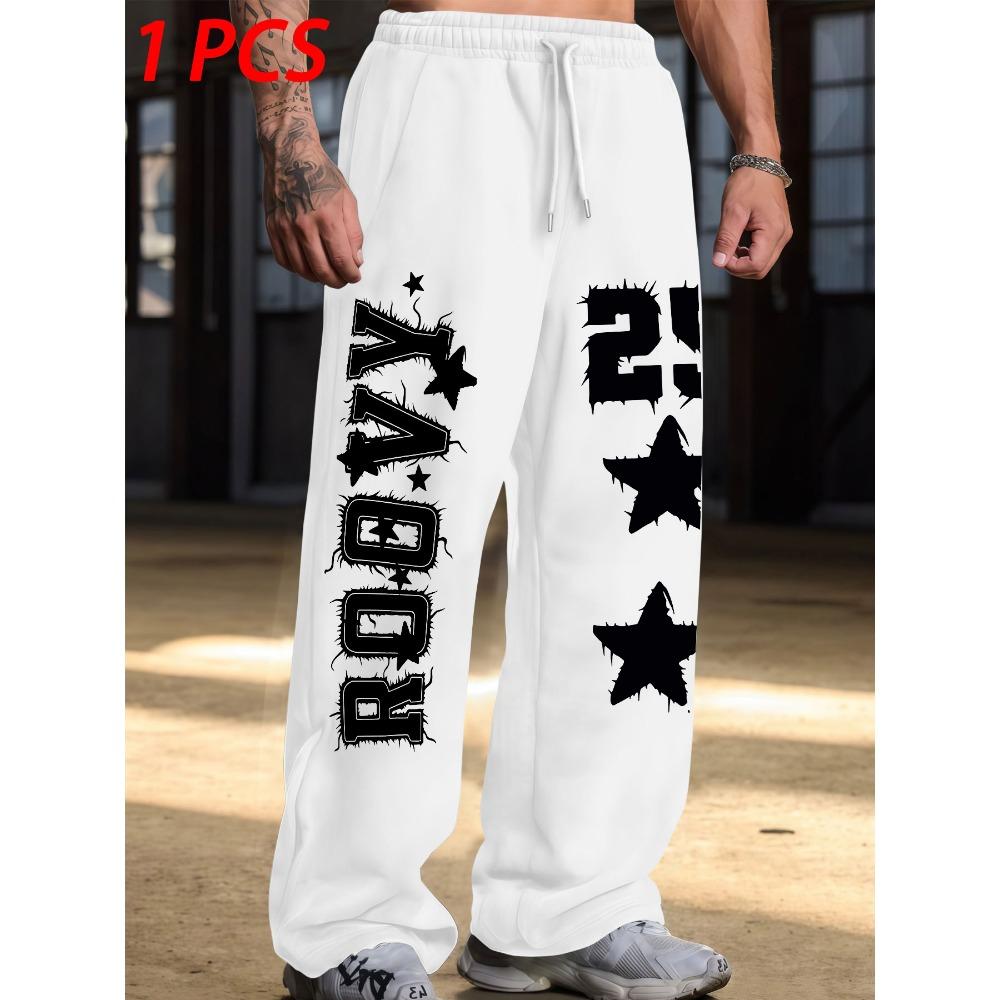 Star Printed Fashionable Street Style Drawstring Sports Pants, Suitable for Casual Fashion, Comfortable and Close Fitting S
Star Printed Fashionable Street Style Drawstring Sports Pants, Suitable for Casual Fashion, Comfortable and Close Fitting S