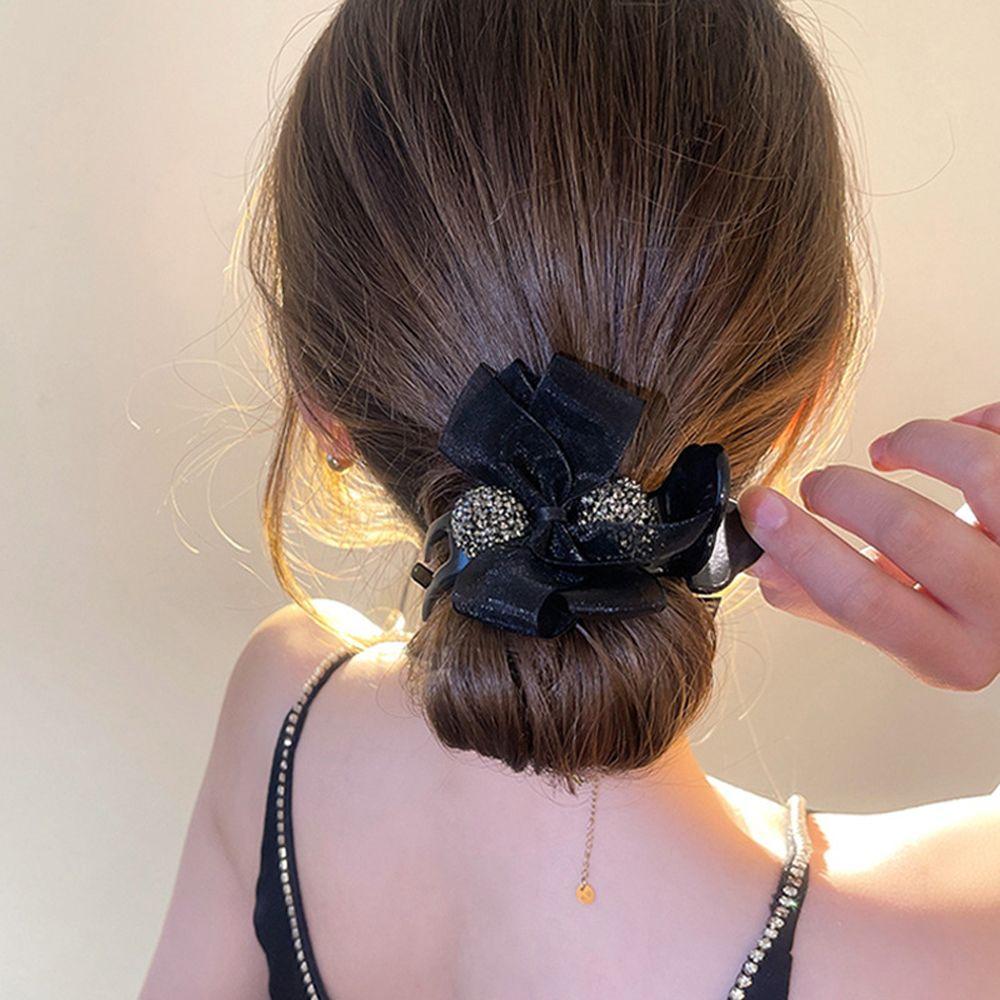 Elegant Temperament Rhinestone Back Of The Head Female Hair Claws Headwear Bow Hair Crab Shark Clip
Elegant Temperament Rhinestone Back Of The Head Female Hair Claws Headwear Bow Hair Crab Shark Clip