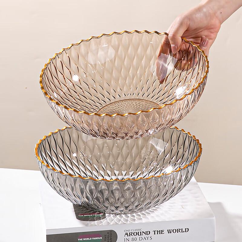 Hanyou Gold Rim Anti-fall Plastic Fruit Plate Set
Hanyou Gold Rim Anti-fall Plastic Fruit Plate Set