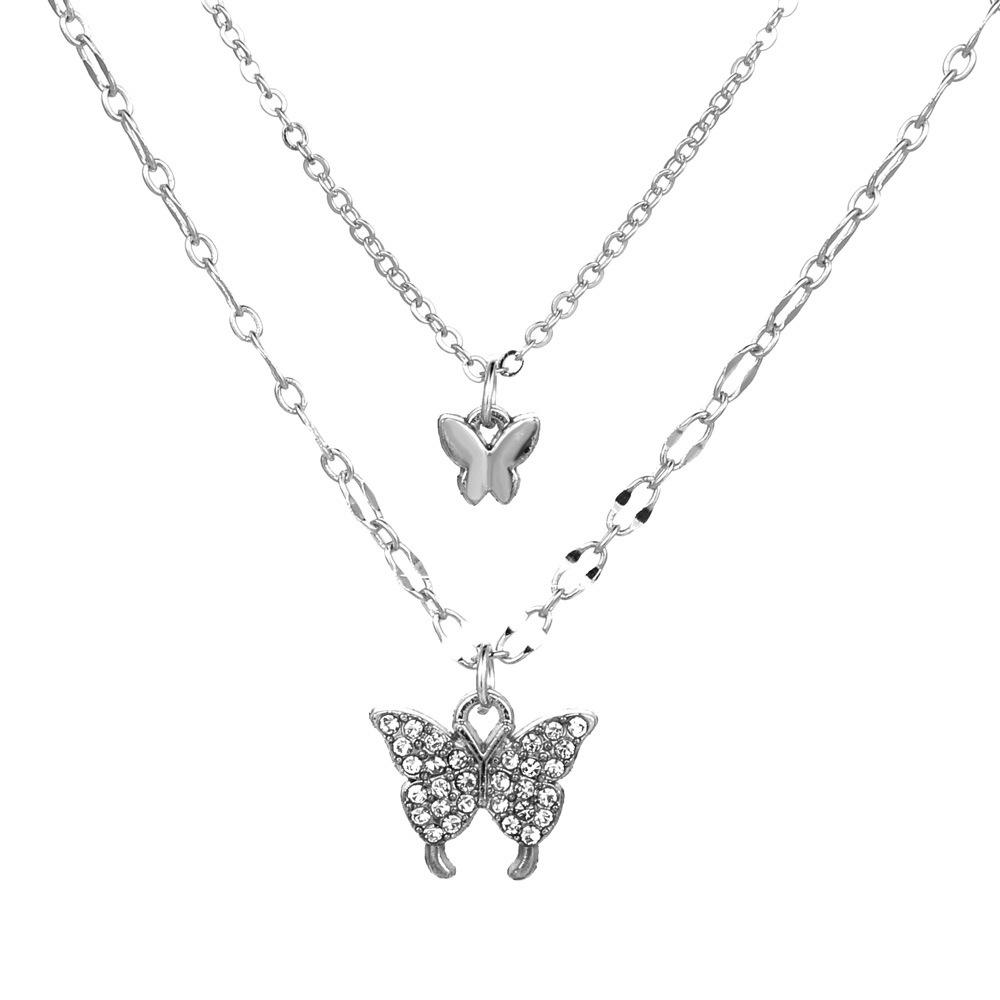 Internet celebrities diamond-encrusted double-layer butterfly necklace ins niche design temperament collarbone chain
Internet celebrities diamond-encrusted double-layer butterfly necklace ins niche design temperament collarbone chain