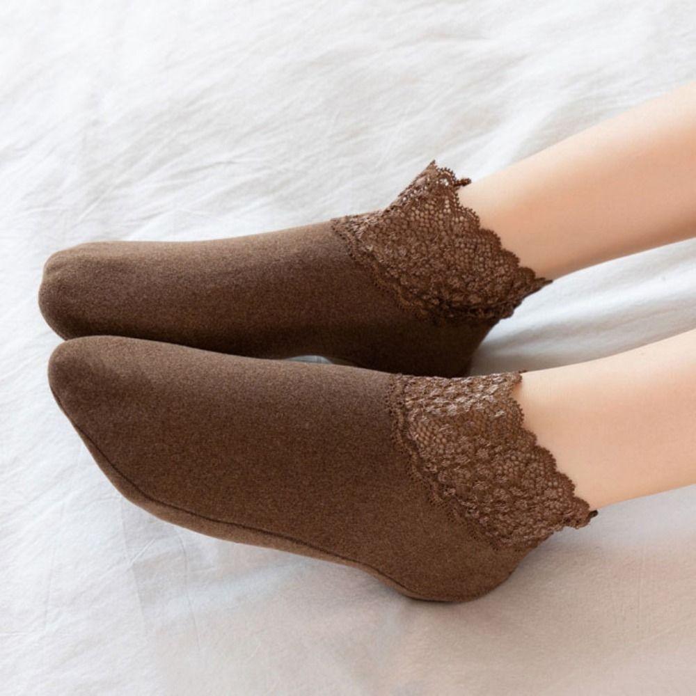 5Pairs Solid Color Lace Socks Thicken Home Slippers Sweet Winter Floor Shoes 5 Pairs хакі
5Pairs Solid Color Lace Socks Thicken Home Slippers Sweet Winter Floor Shoes 5 Pairs хакі