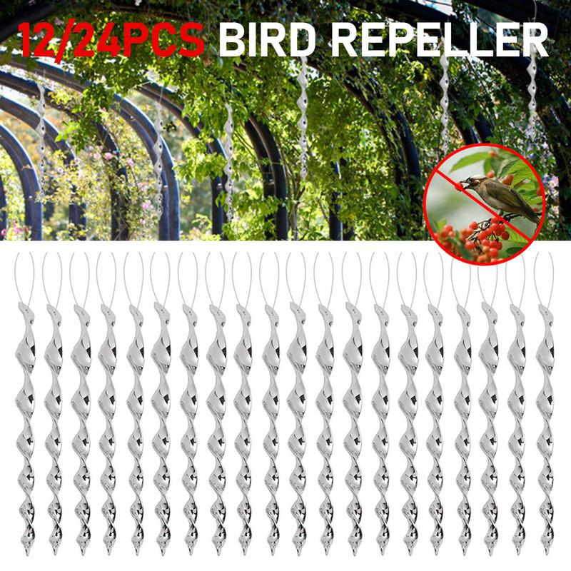 12/24Pcs Rotating Rod Bird Repeller Wind Reflective Spiral Deterrent Control Device Agricultural Scare Bird Garden Ornaments 12PCS
12/24Pcs Rotating Rod Bird Repeller Wind Reflective Spiral Deterrent Control Device Agricultural Scare Bird Garden Ornaments 12PCS