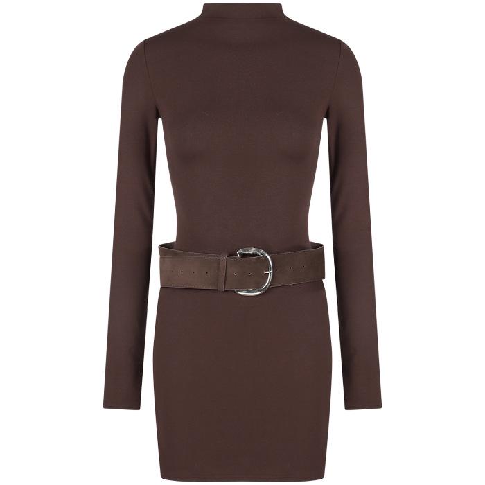 Women s Red Slim-Fit Half-High Collar Long Sleeve Dress with Elastic Waist-Cinching and Hip-Hugging Short Skirt for Spring/Summer. L
Women s Red Slim-Fit Half-High Collar Long Sleeve Dress with Elastic Waist-Cinching and Hip-Hugging Short Skirt for Spring/Summer. L