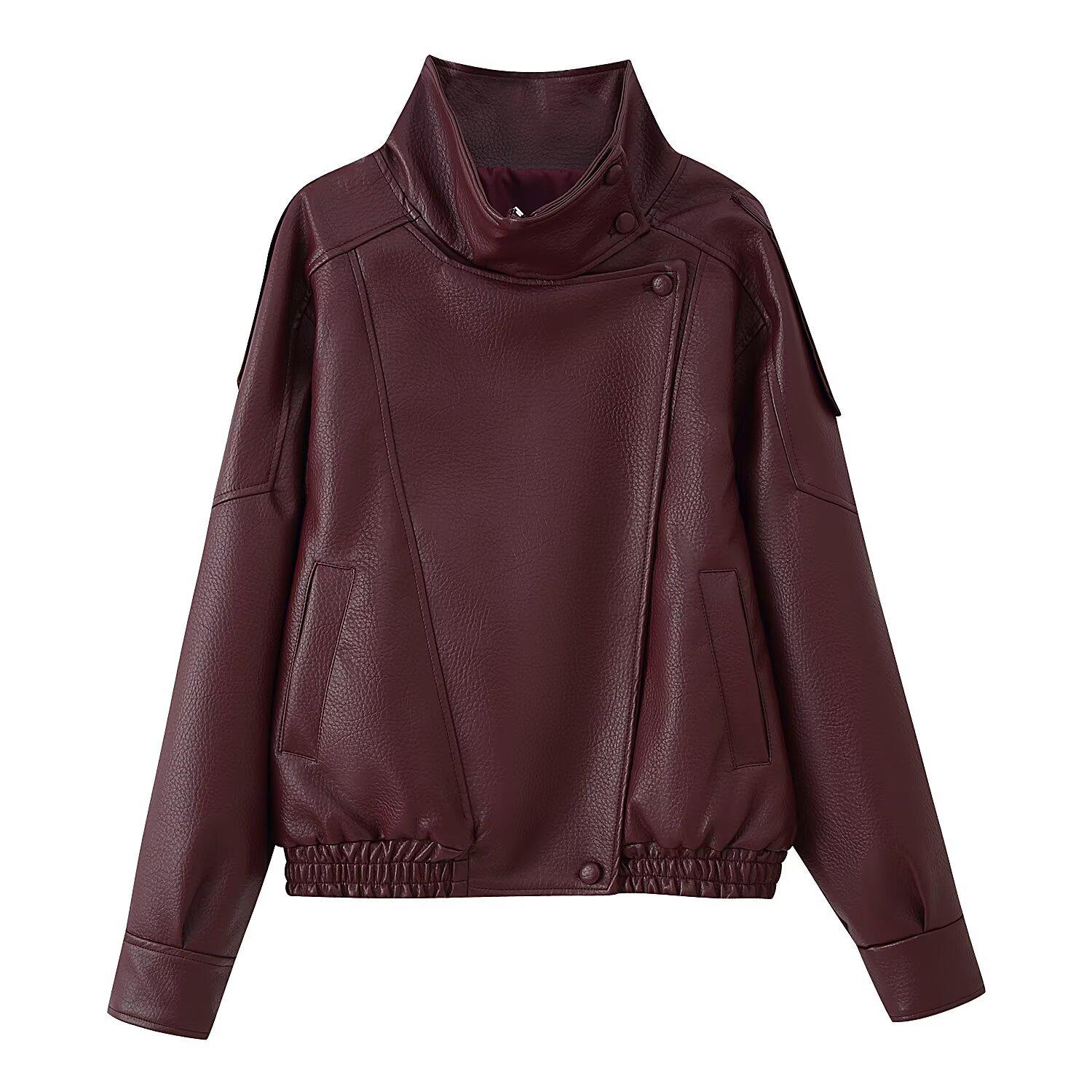 Autumn/Winter 2025 Women s European/American Style Double-Layer Collar Loose Motorcycle Jacket Small вино красного
Autumn/Winter 2025 Women s European/American Style Double-Layer Collar Loose Motorcycle Jacket Small вино красного