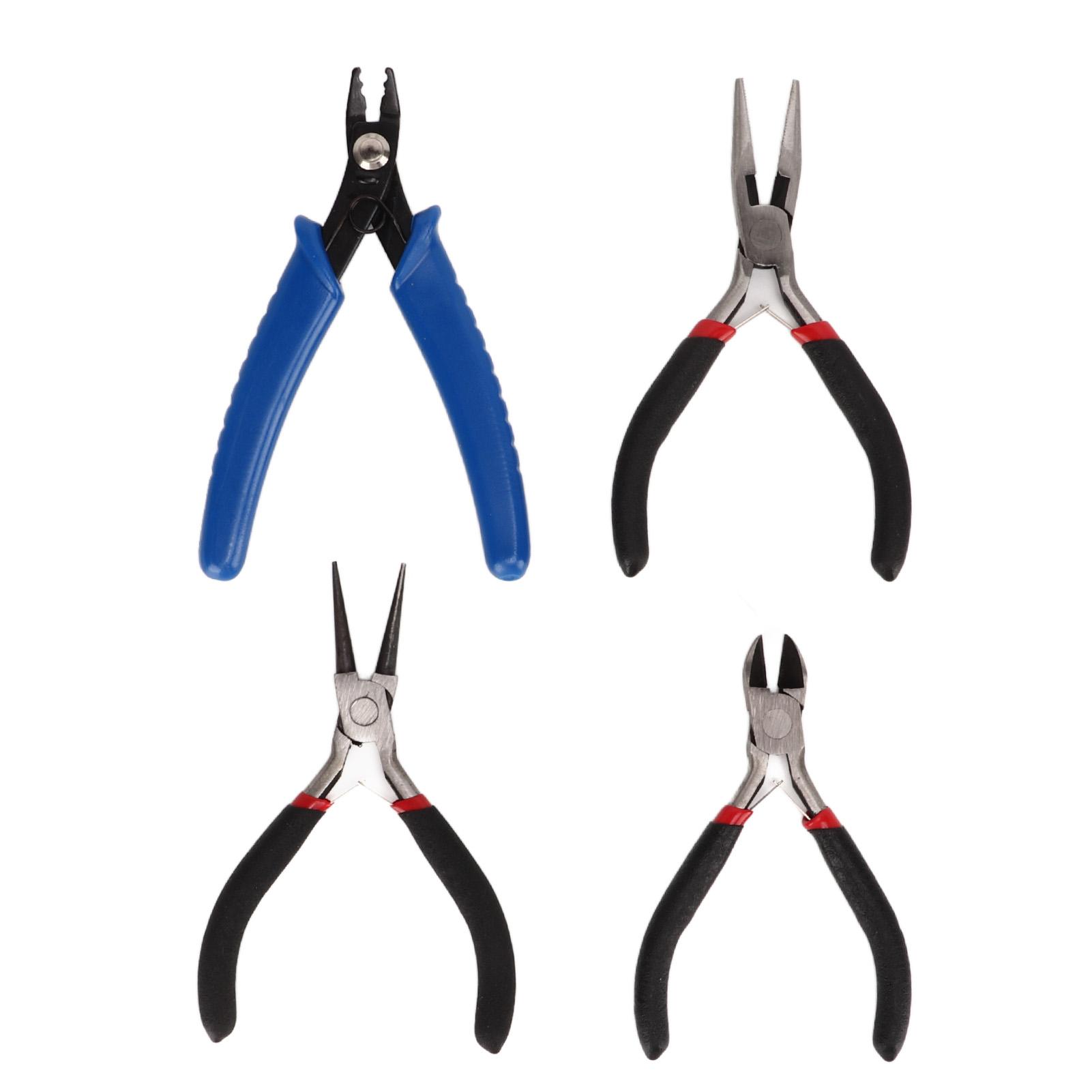 Набор плоскогубцев 4 шт. Плоскогубцы с круглыми губками, плоскогубцы с игольчатыми губками, набор инструментов-плоскогубцев с сумкой для хранения для DIY-поделок
Набор плоскогубцев 4 шт. Плоскогубцы с круглыми губками, плоскогубцы с игольчатыми губками, набор инструментов-плоскогубцев с сумкой для хранения для DIY-поделок