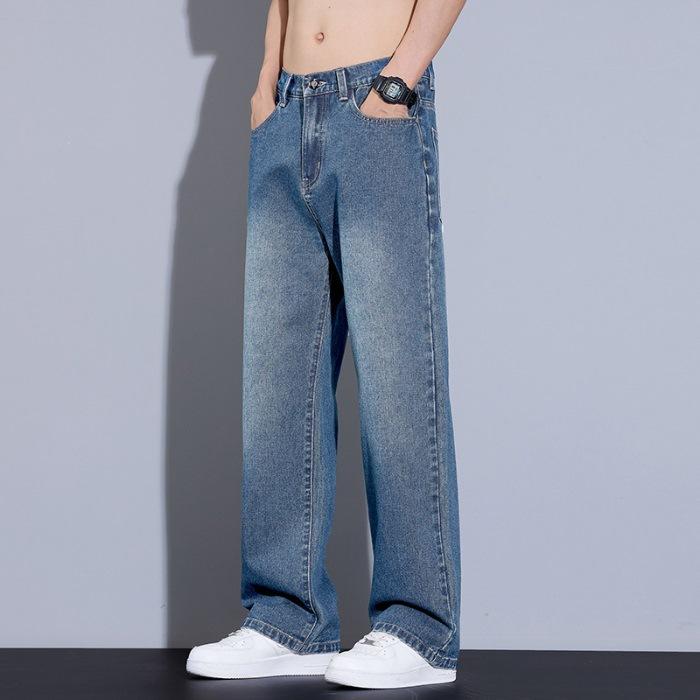 Американские ретро джинсы мужские весенне-летние уличные свободные широкие повседневные прямые брюки 3XL
Американские ретро джинсы мужские весенне-летние уличные свободные широкие повседневные прямые брюки 3XL