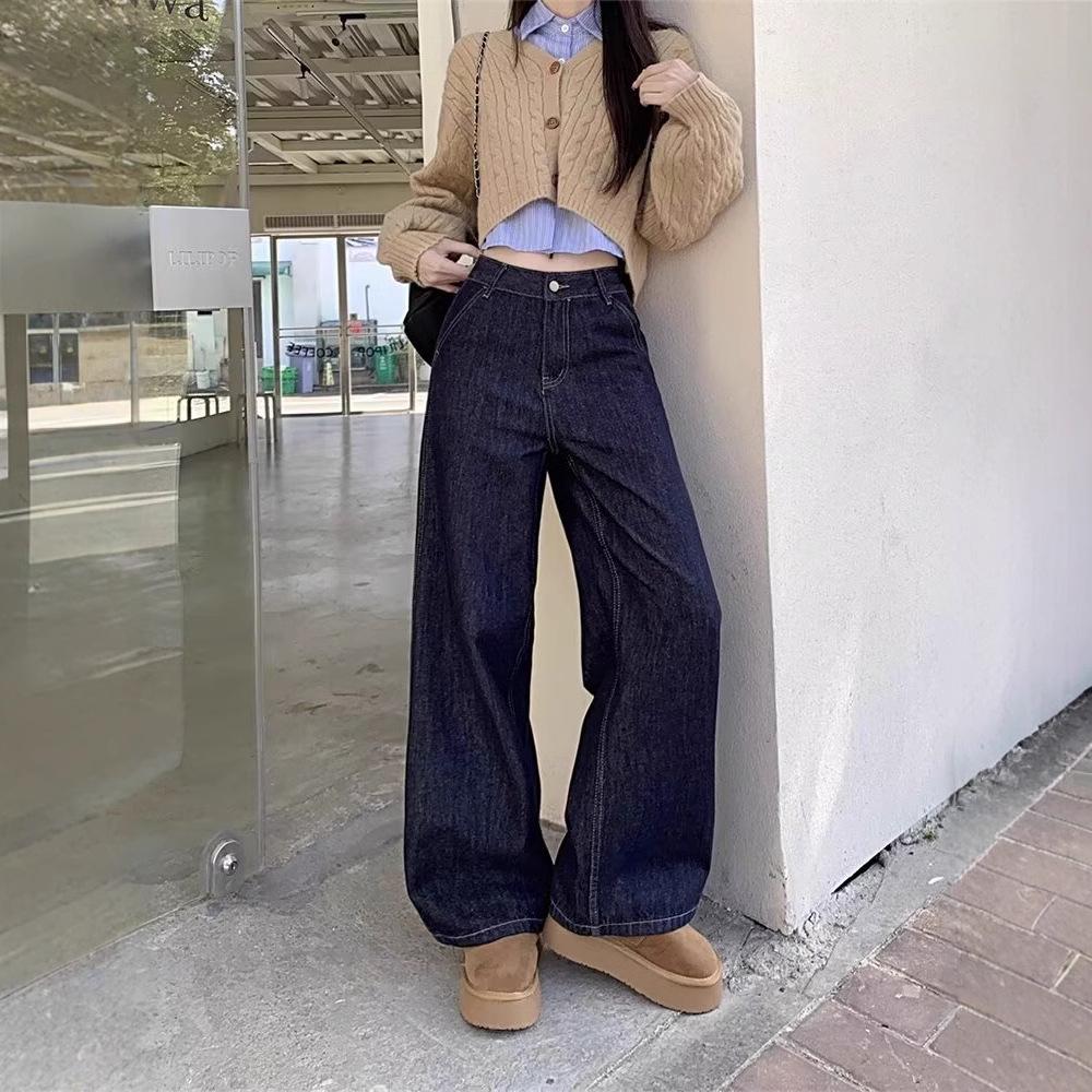 Women s High Waist Vintage Blue Wide Leg Jeans - Autumn/Winter Floor-Length Trousers M
Women s High Waist Vintage Blue Wide Leg Jeans - Autumn/Winter Floor-Length Trousers M