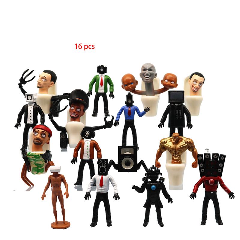 Скибиди 16 шт. Человек-Туалет Экшн-Фигурка ПВХ Украшение для Дома Стола Подарки для Мальчика
Скибиди 16 шт. Человек-Туалет Экшн-Фигурка ПВХ Украшение для Дома Стола Подарки для Мальчика