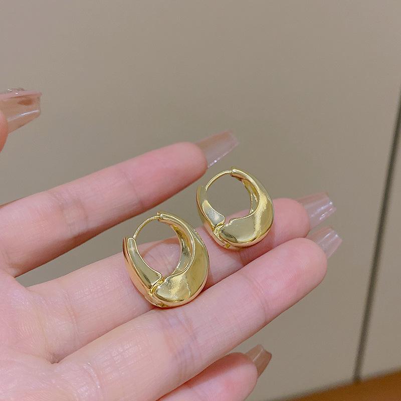 Geometric plain ring metal earrings femininity light luxury niche design high-end stud earrings cold wind ear jewelry
Geometric plain ring metal earrings femininity light luxury niche design high-end stud earrings cold wind ear jewelry
