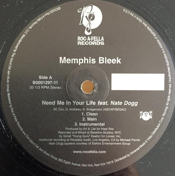 12inch Record MEMPHIS BLEEK - Need Me In Your Life / We Ballin B000129711 Roc-A-Fella Rec 2003 US Rap & Hip-Hop/R&B Used
12inch Record MEMPHIS BLEEK - Need Me In Your Life / We Ballin B000129711 Roc-A-Fella Rec 2003 US Rap & Hip-Hop/R&B Used