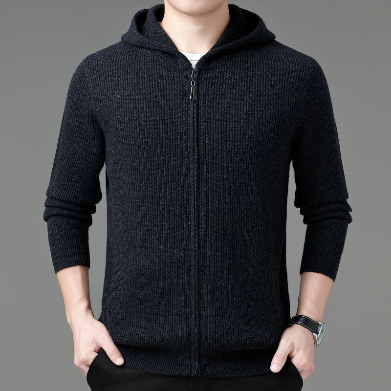 Men s Cashmere Hooded Cardigan Sweater - Thick Warm Wool for Youth and Middle-Aged S чорний колір сірий
Men s Cashmere Hooded Cardigan Sweater - Thick Warm Wool for Youth and Middle-Aged S чорний колір сірий