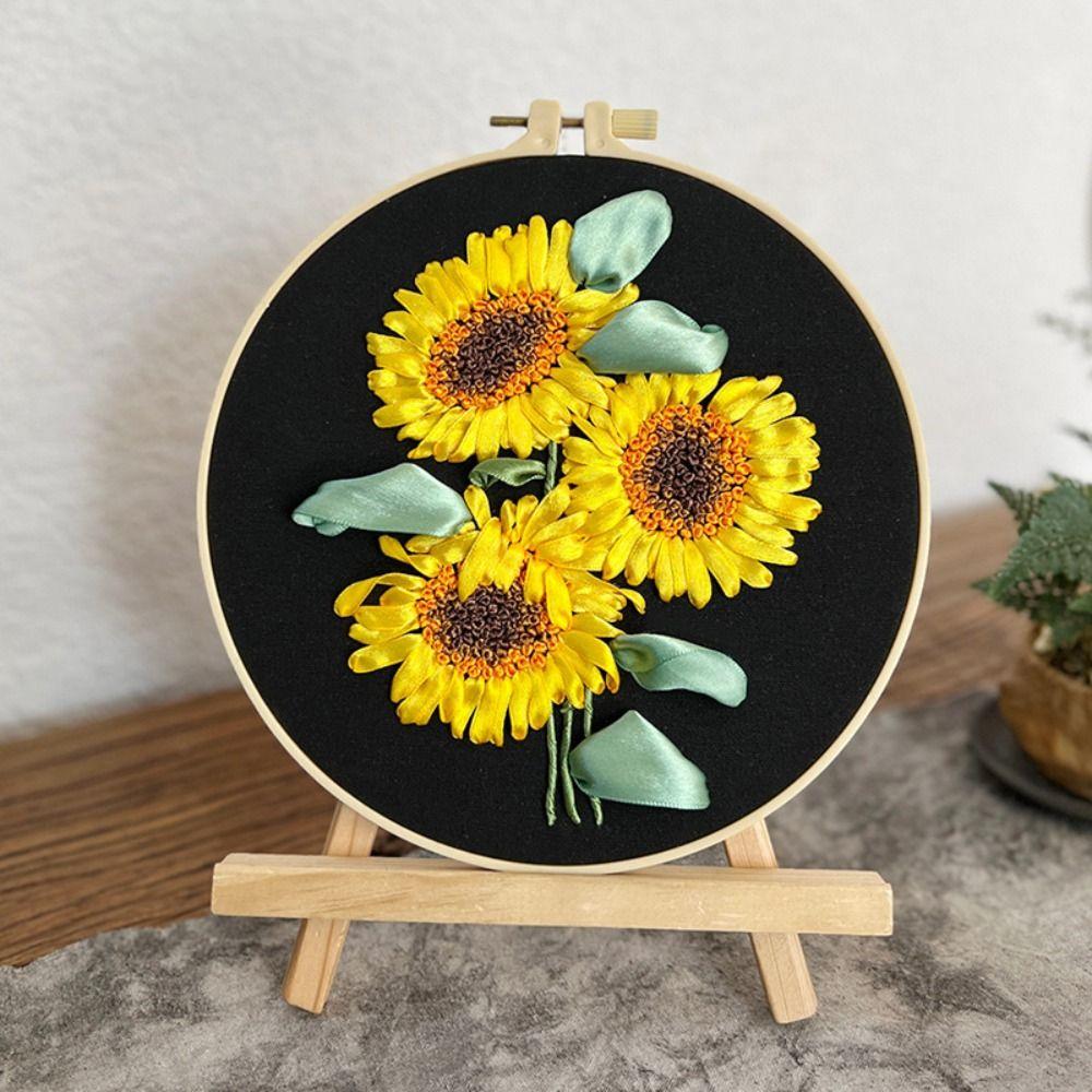 DIY Cross Stitch Set Colorful Embroidery Set Sewing Supplies Flower Ribbon Embroidery Kit Beginner Style 6
DIY Cross Stitch Set Colorful Embroidery Set Sewing Supplies Flower Ribbon Embroidery Kit Beginner Style 6