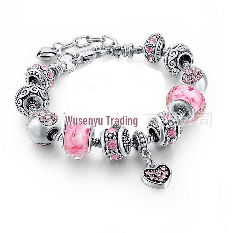 Новый розовый цветок хрустальные бусины любовь кулон регулируемый браслет своими руками 18cm Style 1
Новый розовый цветок хрустальные бусины любовь кулон регулируемый браслет своими руками 18cm Style 1