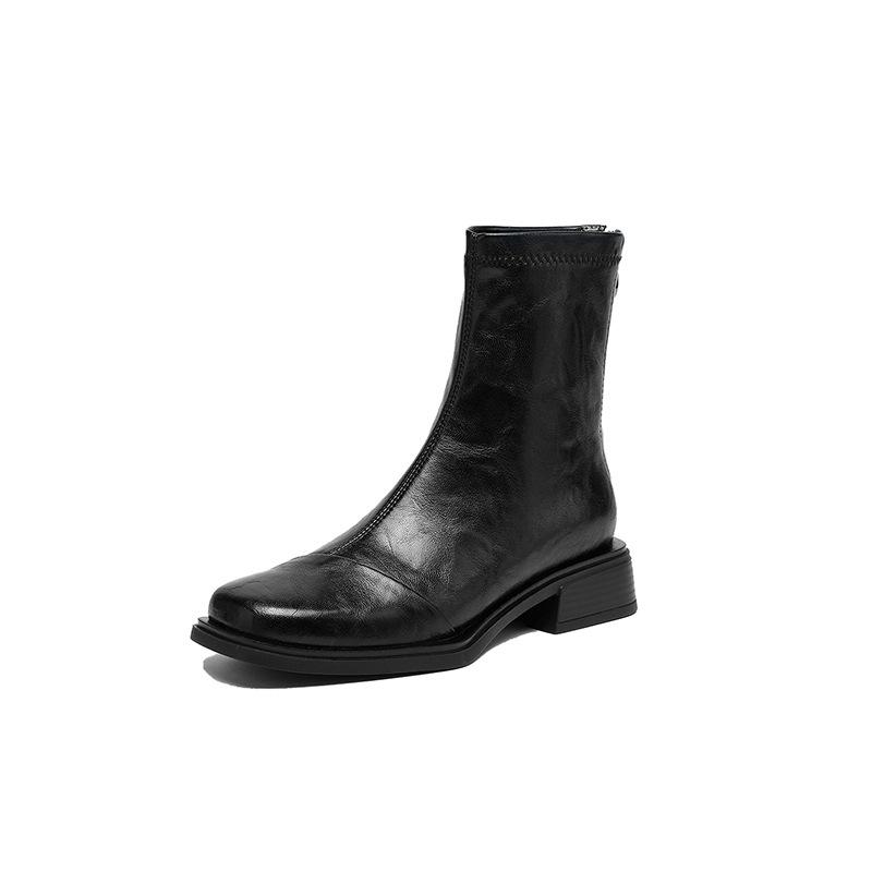 Soft Cowhide~ Chelsea Boots Short Boots Women s Leather Square Head Martin Boots Women s Black Flat Skinny Boots Fashion Boots 40 чорний
Soft Cowhide~ Chelsea Boots Short Boots Women s Leather Square Head Martin Boots Women s Black Flat Skinny Boots Fashion Boots 40 чорний