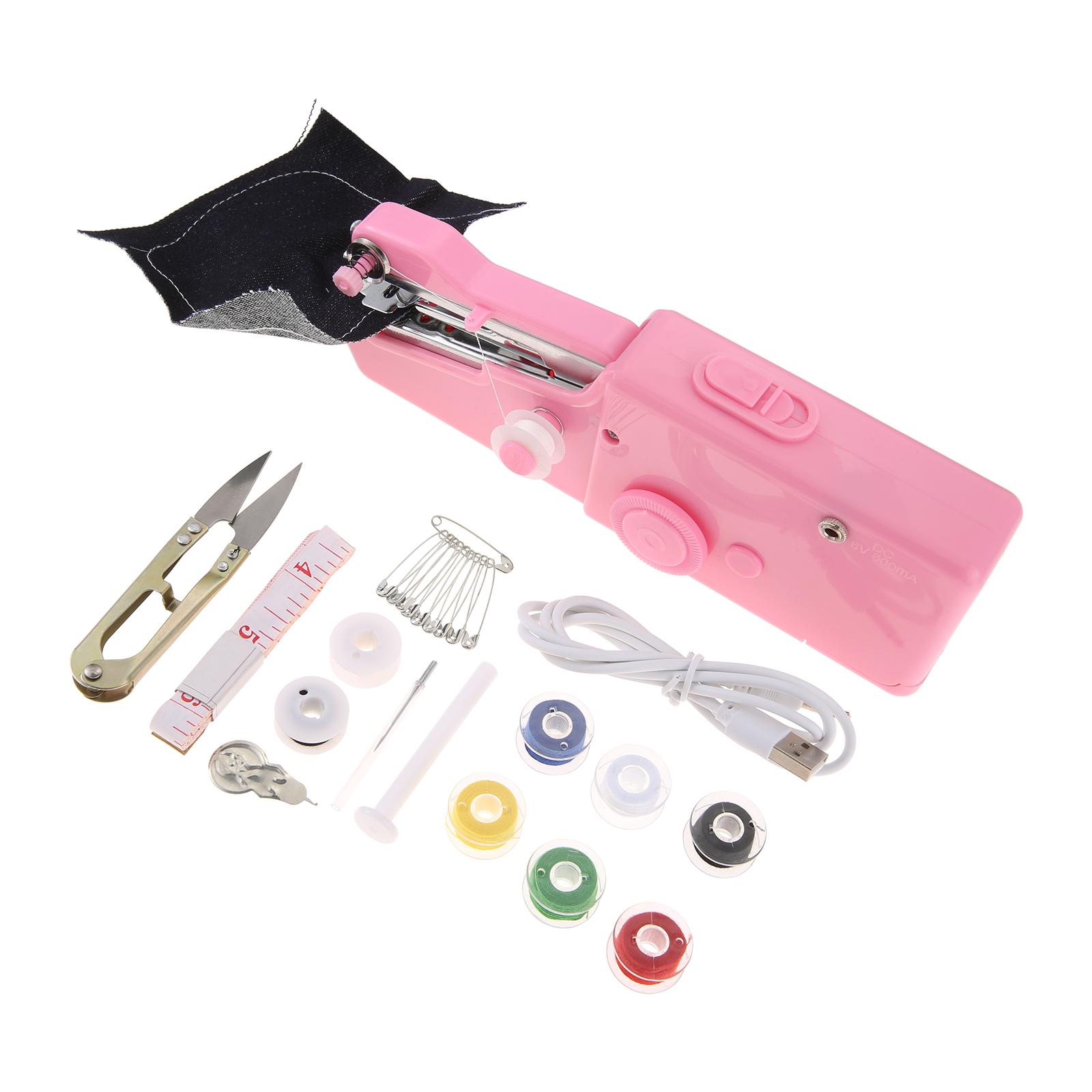 Handheld Sewing Machine Electric Portable Sewing Machine for Beginners Sewing Clothes Apparel Family Travel DIY Fabric Repairs рожевий
Handheld Sewing Machine Electric Portable Sewing Machine for Beginners Sewing Clothes Apparel Family Travel DIY Fabric Repairs рожевий
