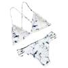 Women Sexy Bandage Lace Padded Bra Beach Halter Bikini Set Swimwer