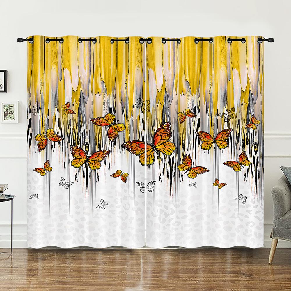 Curtain Butterfly Animal Flower Curtain Digital Printing Blackout Curtain No Punching 97cm*114cm*2
Curtain Butterfly Animal Flower Curtain Digital Printing Blackout Curtain No Punching 97cm*114cm*2