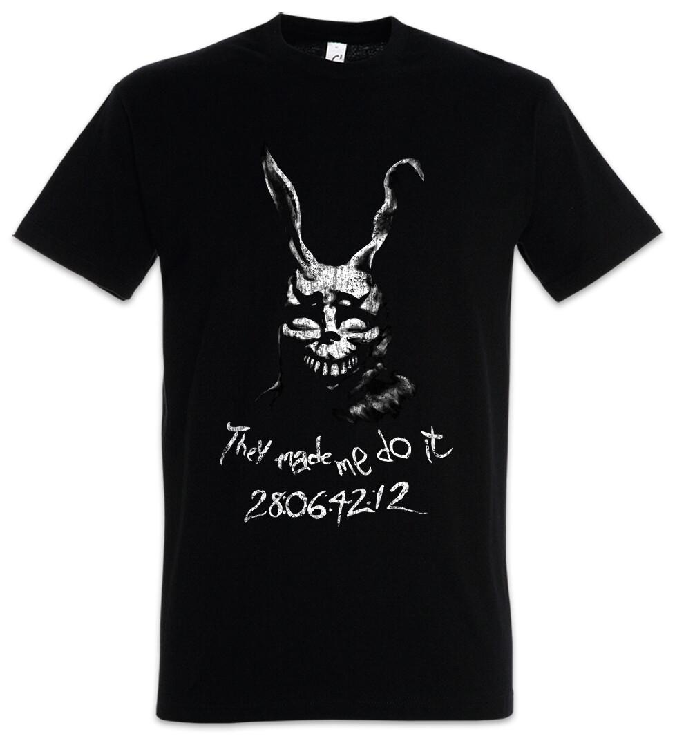 Frank The Rabbit Men s T-Shirt Mens Womens Tees Top They Made Me Do It Donnie Rabbit Darko Movie S
Frank The Rabbit Men s T-Shirt Mens Womens Tees Top They Made Me Do It Donnie Rabbit Darko Movie S