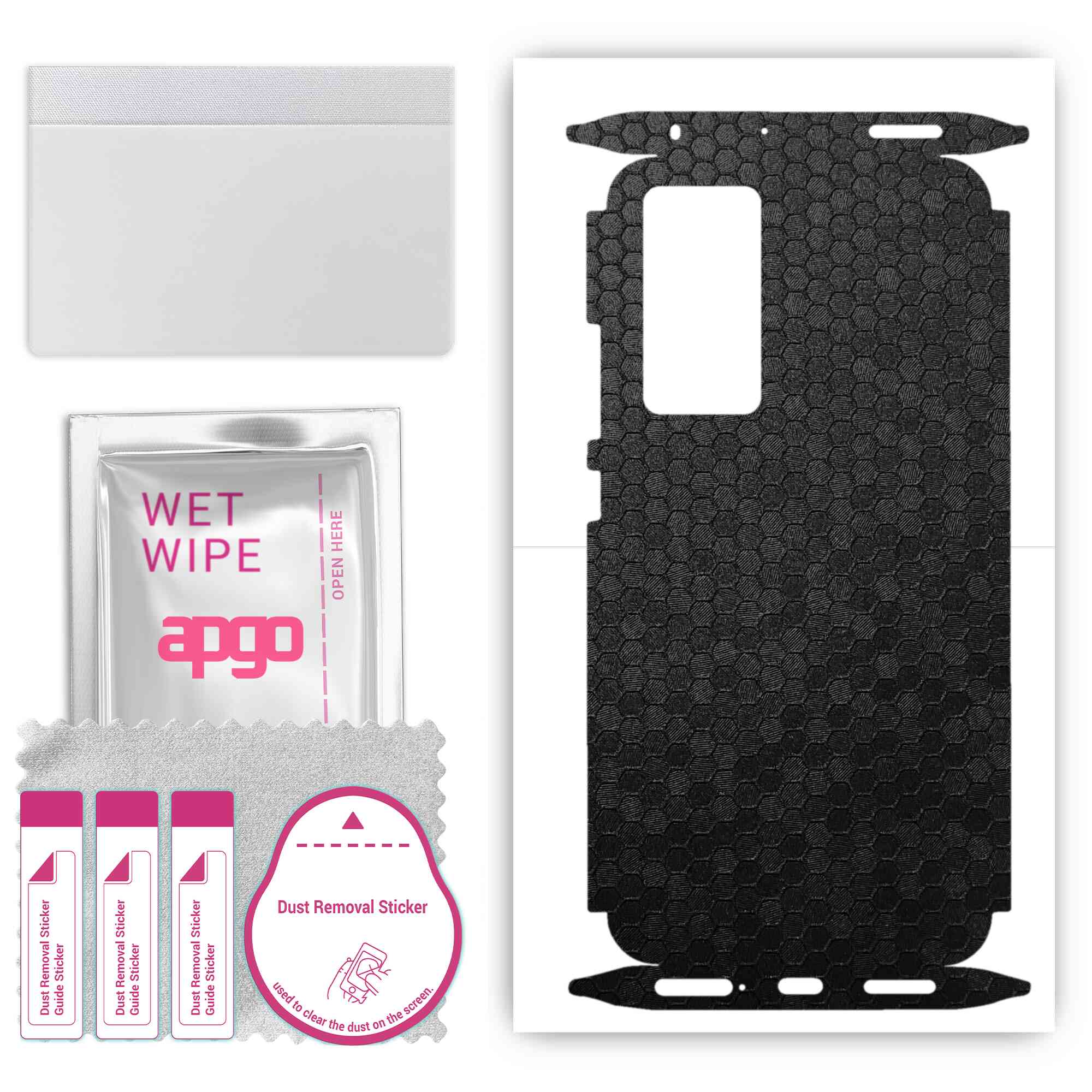apgo Protective Skin Sticker for the back+sides compatible with Xiaomi 12, Full Wrap Film, Foil, Vinyl - Pattern Black Honeycomb
apgo Protective Skin Sticker for the back+sides compatible with Xiaomi 12, Full Wrap Film, Foil, Vinyl - Pattern Black Honeycomb