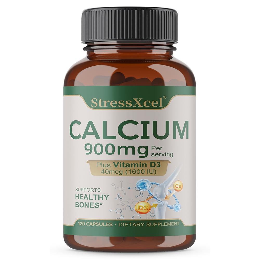 Calcium 900 Mg Dietary Supplement, With Vitamin D3 1600 IU, 120 Capsules Per Bottle 120 Capsules
Calcium 900 Mg Dietary Supplement, With Vitamin D3 1600 IU, 120 Capsules Per Bottle 120 Capsules