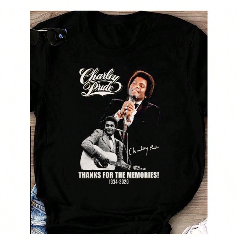 Charley Pride Signature Thanks for The Memories Shirt Black Unisex 100 Cotton Short Sleeve Crew Neck Casual AllSeason Wear 4XL
Charley Pride Signature Thanks for The Memories Shirt Black Unisex 100 Cotton Short Sleeve Crew Neck Casual AllSeason Wear 4XL