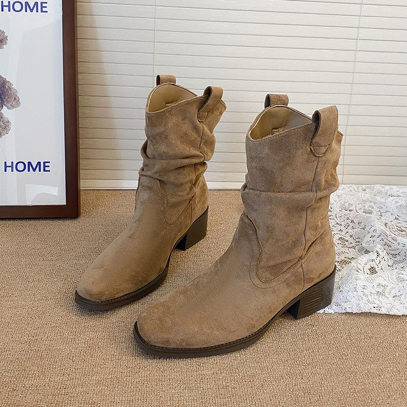 2025 new pointed thick heel pleated pile boots women s high heel retro western cowboy boots Martin boots 40 хаки
2025 new pointed thick heel pleated pile boots women s high heel retro western cowboy boots Martin boots 40 хаки