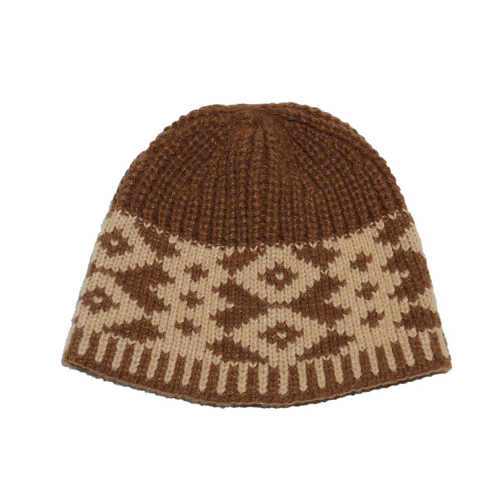 2025 autumn and winter new wool hat Korean version bohemian geometric rhombus knitted hat thermal cover hat women s cold hat M(56-58cm) коричневый
2025 autumn and winter new wool hat Korean version bohemian geometric rhombus knitted hat thermal cover hat women s cold hat M(56-58cm) коричневый