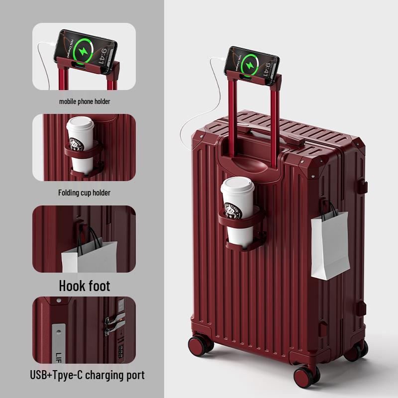 20 Wheeled Carry-on Suitcase with Lock: Large Capacity Travel Case for Weddings 20 inch
20 Wheeled Carry-on Suitcase with Lock: Large Capacity Travel Case for Weddings 20 inch