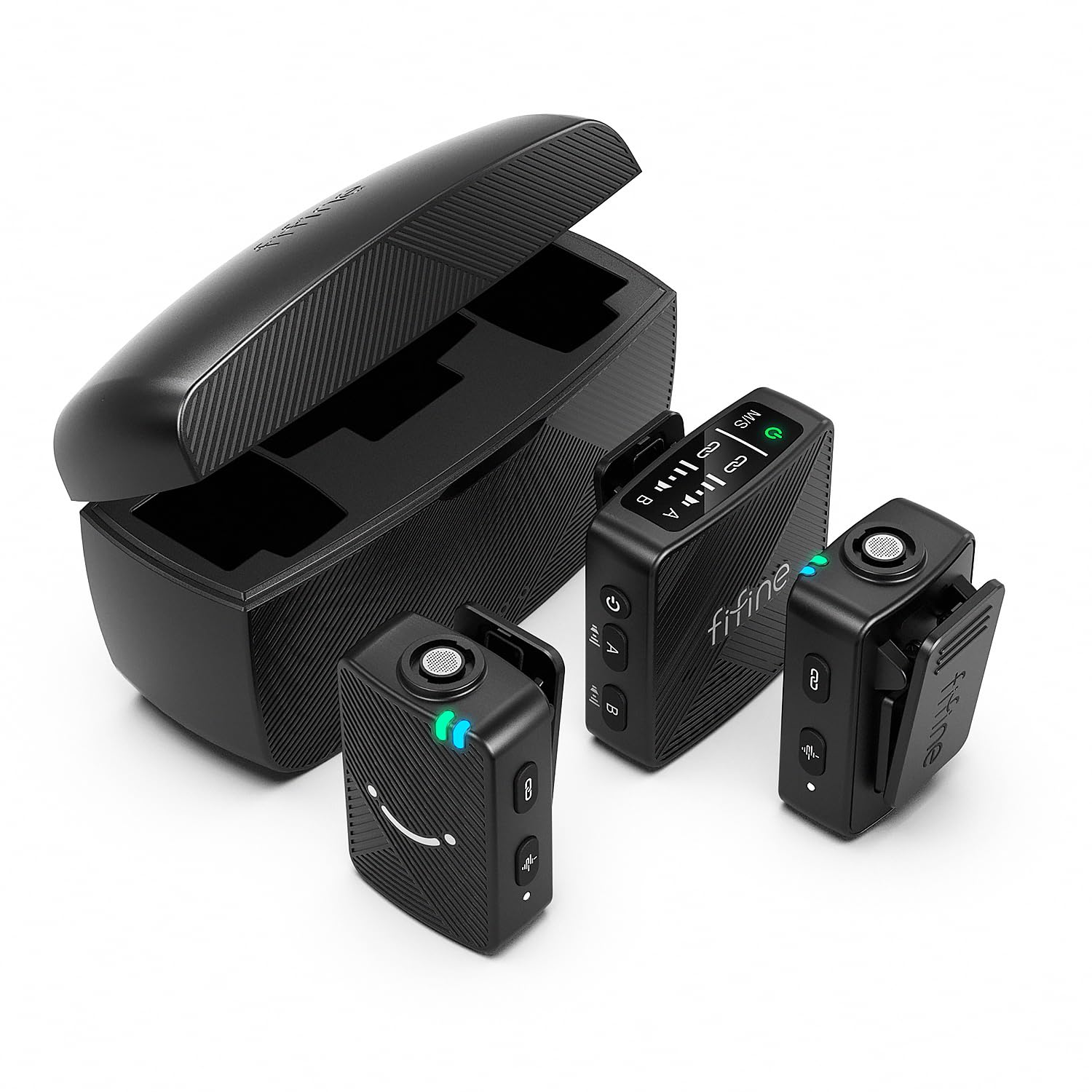 FIFINE Wireless Microphone, Pin Microphone, 6 Hours of Continuous Use, Noise Cancellation, Can be Used by 2 People at the Same Time, Storage and
FIFINE Wireless Microphone, Pin Microphone, 6 Hours of Continuous Use, Noise Cancellation, Can be Used by 2 People at the Same Time, Storage and