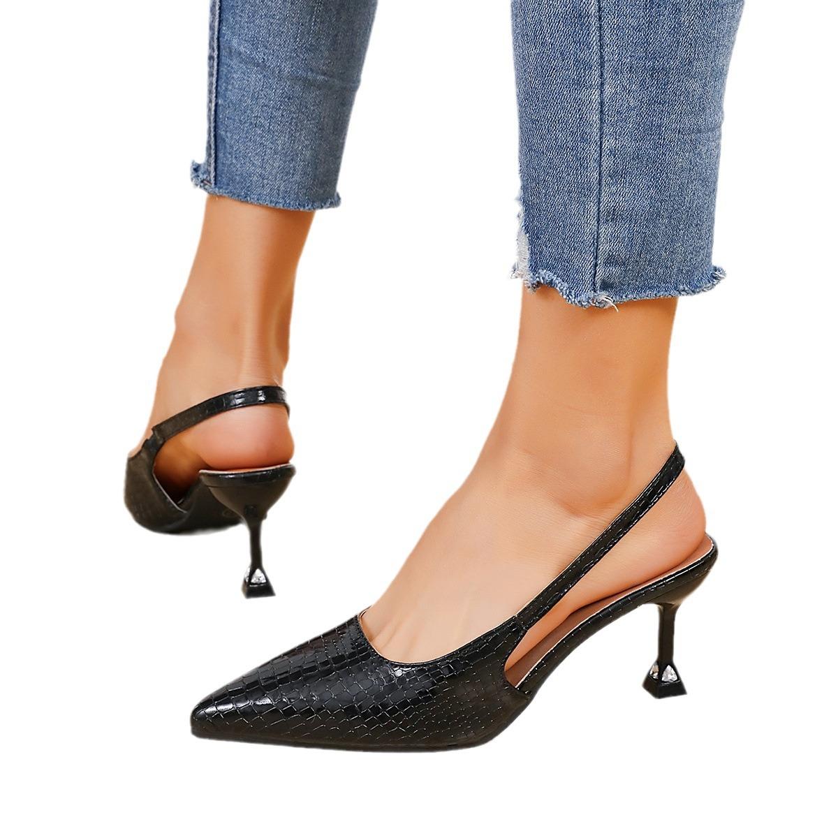 Pointed high heels spring and summer empty 2025 sandals new temperament high-end fragrant style bag head single shoes fashion 35 чёрный
Pointed high heels spring and summer empty 2025 sandals new temperament high-end fragrant style bag head single shoes fashion 35 чёрный