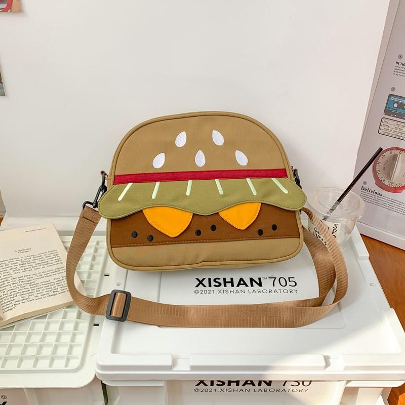 New niche design cute cartoon canvas bag retro burger messenger bag shopping casual shoulder bag темно-коричневого
New niche design cute cartoon canvas bag retro burger messenger bag shopping casual shoulder bag темно-коричневого