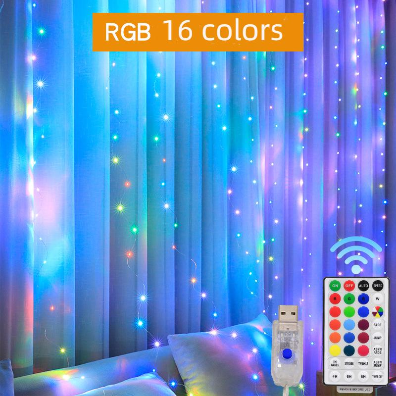3 х 3 м USB светодиодные гирлянды RGB 16 цветов, меняющие сказочный свет с дистанционным управлением для украшения рождественской вечеринки в помещении и на открытом воздухе
3 х 3 м USB светодиодные гирлянды RGB 16 цветов, меняющие сказочный свет с дистанционным управлением для украшения рождественской вечеринки в помещении и на открытом воздухе