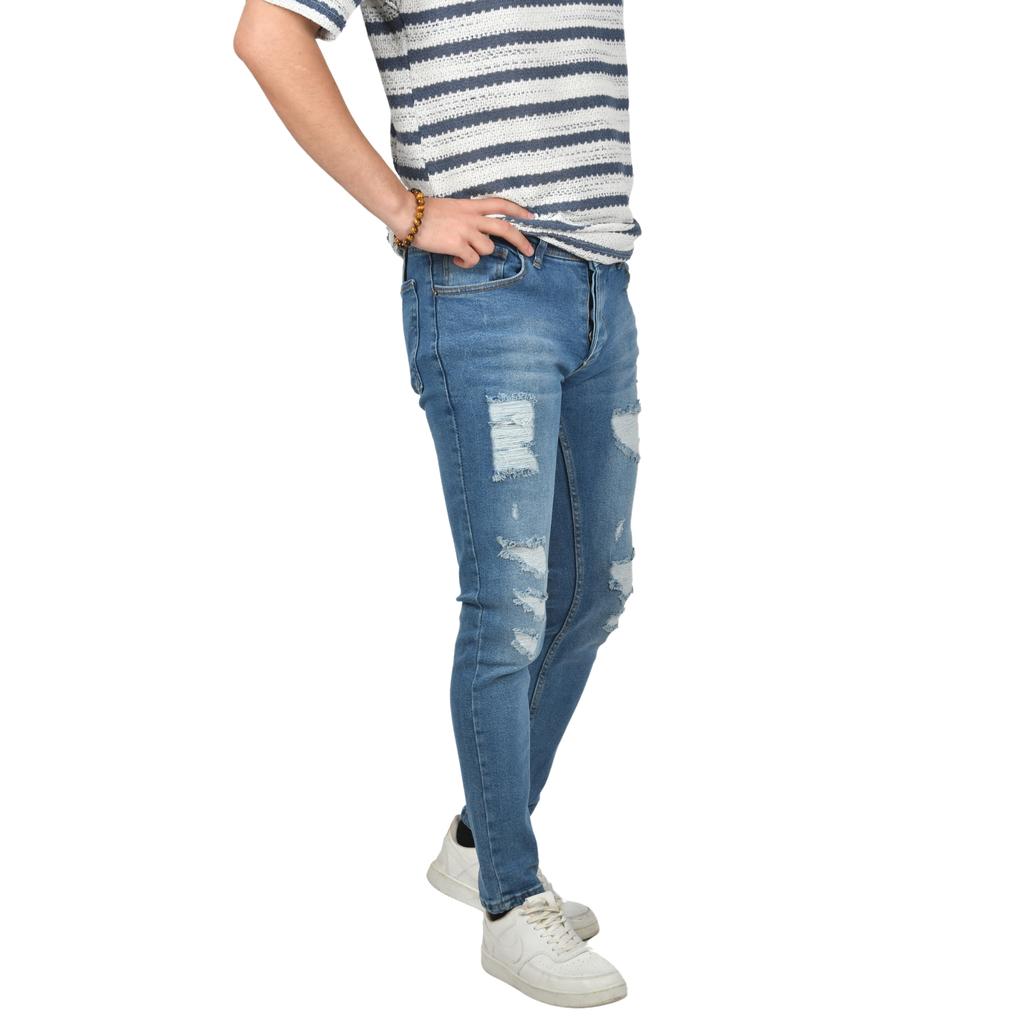 DeepSEA Джинсовые брюки узкого кроя из лайкры с рваными краями 2408010
DeepSEA Джинсовые брюки узкого кроя из лайкры с рваными краями 2408010